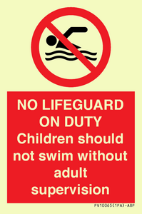NO LIFEGUARD ON DUTY